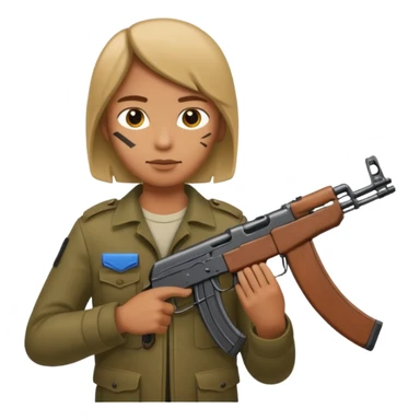 AK47 in heand sticker