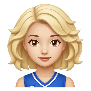 all star cheer girl sticker