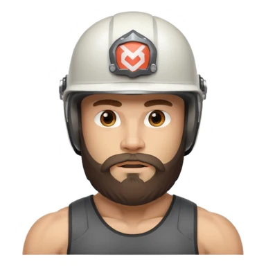 bearded athlete in helmet



















 sticker