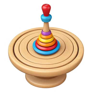 Emoji of a spinning top toy sticker