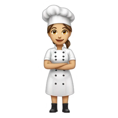 chef-mujer-cabello rojo-alta sticker