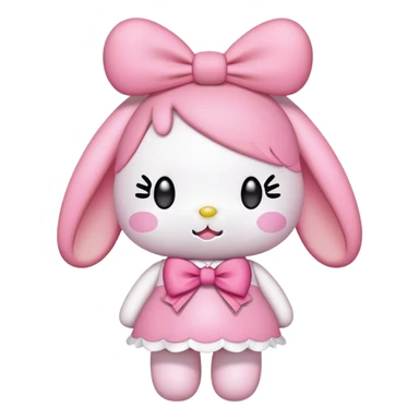 plus size my melody sticker