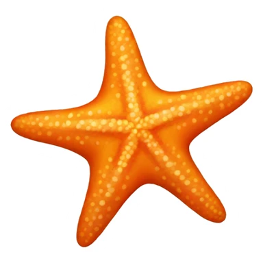 Orange starfish sticker