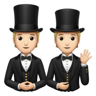 wealthy men 1800s sticker
