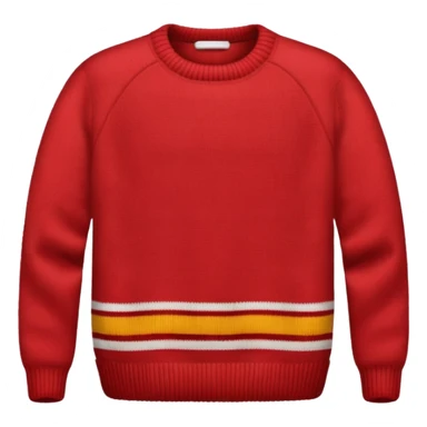 red crewneck sweater  sticker