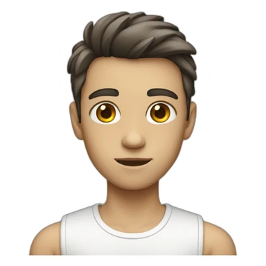 White teenager, Skinny sticker