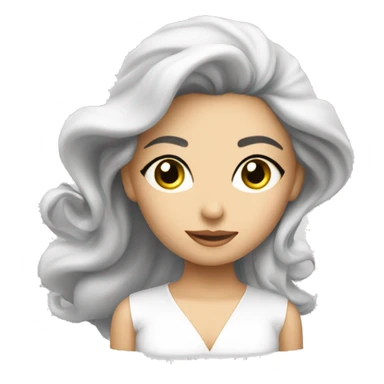 Mujer blanca poniéndose perfume sticker