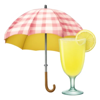 lemonade with an small umberlla  sticker