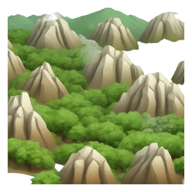 chaparral biome mountain sticker