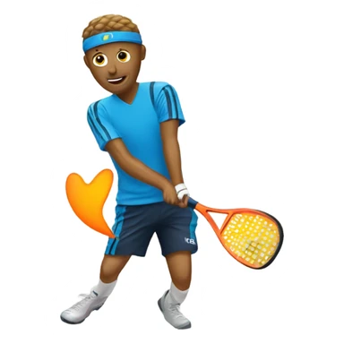 Playing padel sticker