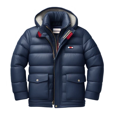 photorealistic tommy hilfiger winter jacket sticker