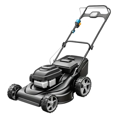 Black Lawnmower sticker