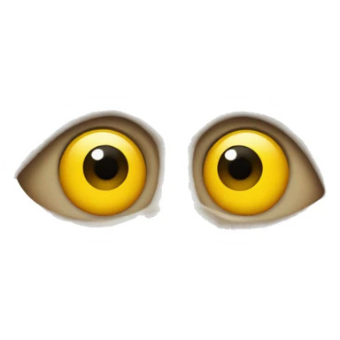 Yellow emoji eye twitching sticker