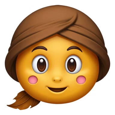 Crie um emoji de laço marrom sticker