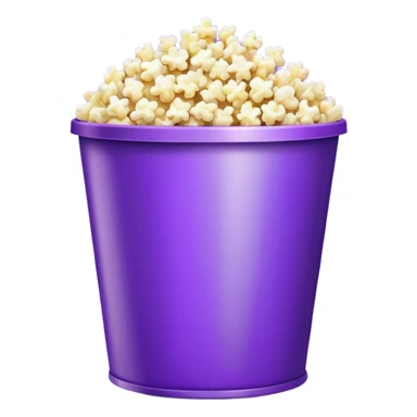 Purple popcorn bucket  sticker