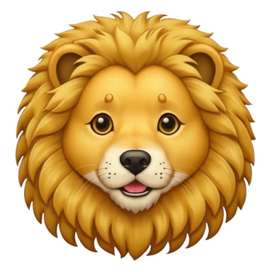 dog with lion fur sticker