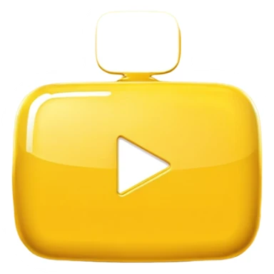 A yellow YouTube logo sticker