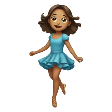 Niña bailando sticker