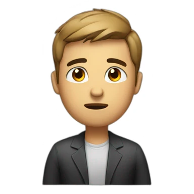 A man saying sorry sticker