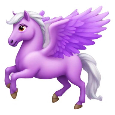 pink and purple pegasus sticker