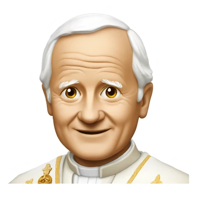 john paul II sticker