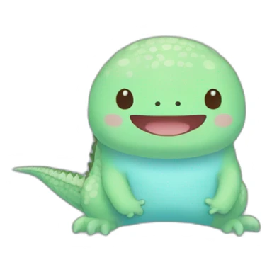 sumikkogurashi-lizard-tokage-skyblue sticker