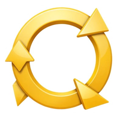 Prompt 15: "Is your backup plan."
Graphic: 🔄 Refresh/loop arrows icon (white with yellow highlights).
Animation: Arrows rotate smoothly.
Background: Transparent. sticker