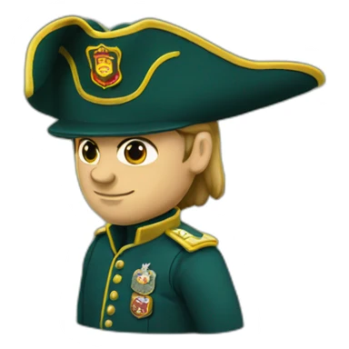 civil guard with tricorn sticker