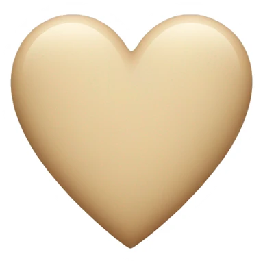 Beige heart sticker