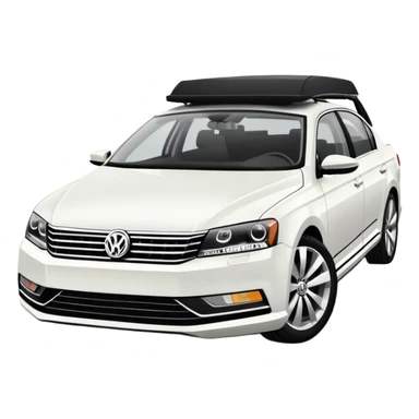 VW Passat b7 black sticker