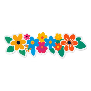 Flower Border sticker