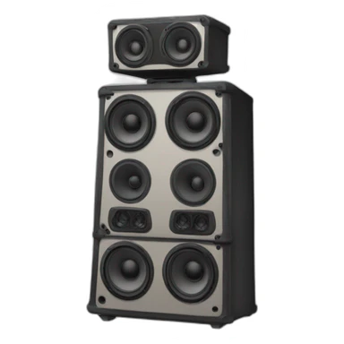 Large rave speakers tower sticker