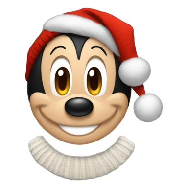 Mickey Mouse in a Christmas sweater sticker