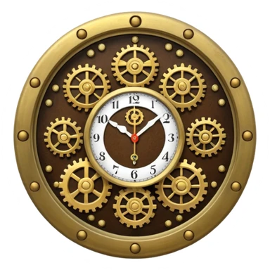 mechanic clock sticker