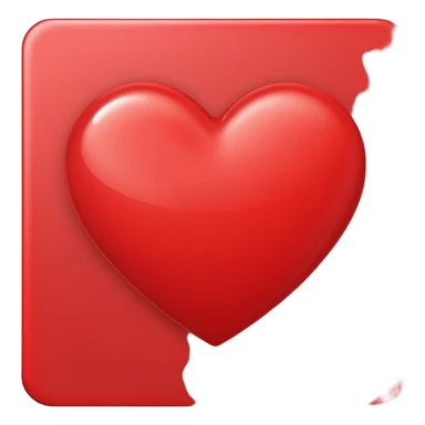 red greeting card sticker