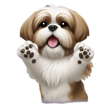 Shihtzu dog clapping sticker