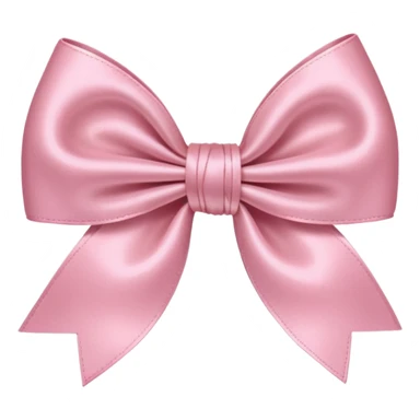 coquette light pink bow with light air blowing on it which is not visible but makes the bow look blown at  sticker