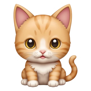 a baby kitten with the words huh sticker