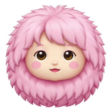 Chibi aesthetic cute pink sticker