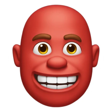 red-shrek sticker