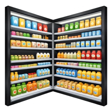 supermarket business sticker