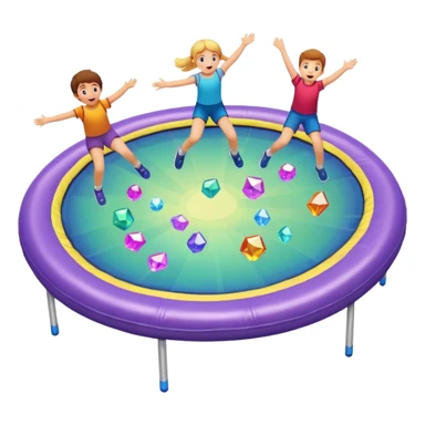 My mind is akin to precious crystals scattered on a trampoline being jumped on by kids sticker