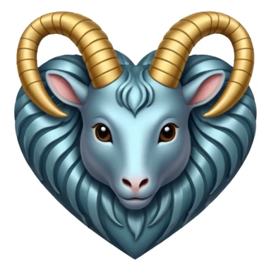 capricorn heart sticker