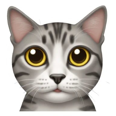 with cat with googly eyes sticker