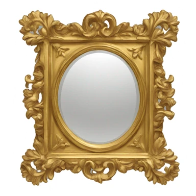 Antique gold mirror sticker