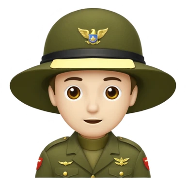 soldier hat sticker