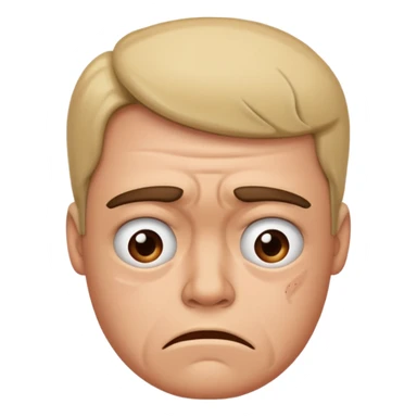 Constipated face sticker