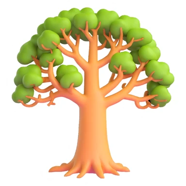 Madagascar baobab tree sticker
