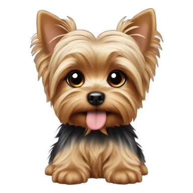 Yorkie puppy sticker