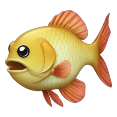 tree fish sticker